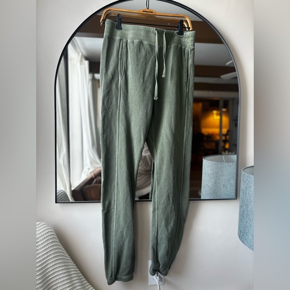 UNSUBSCRIBED | NEW WITHOUT TAGS Terry cloth jogger in khaki | size small - Picture 2 of 6